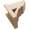 Ekena Millwork 8-in W x 14-in D x 14-in H Balboa Slat Rough Cedar Woodgrain TimberThane Outlooker, Primed Tan OUTUR080X14X14BOA24RCPR - alternate 3
